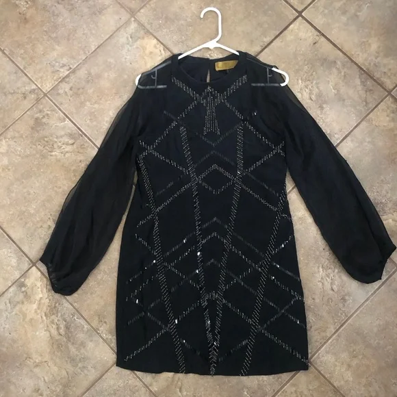 Nicole Miller | Dresses | Nicole Miller Beaded Dress | Poshmark